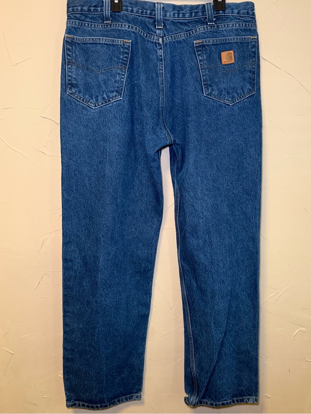 Carhartt B460 DVB Relaxed Fit Straight Leg Denim Work Jeans 40x32 Vintage Blue
